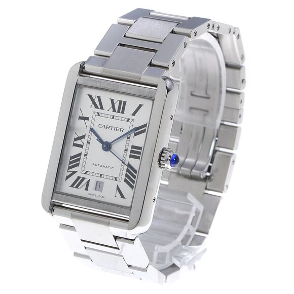 CARTIER Tank solo XL W5200028 Date Silver Dial Automatic Men's Watch_837238 - Picture 1 of 7